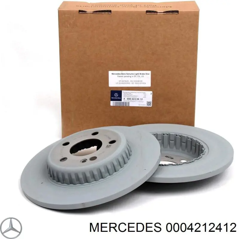 0004212412 Mercedes disco de freno delantero
