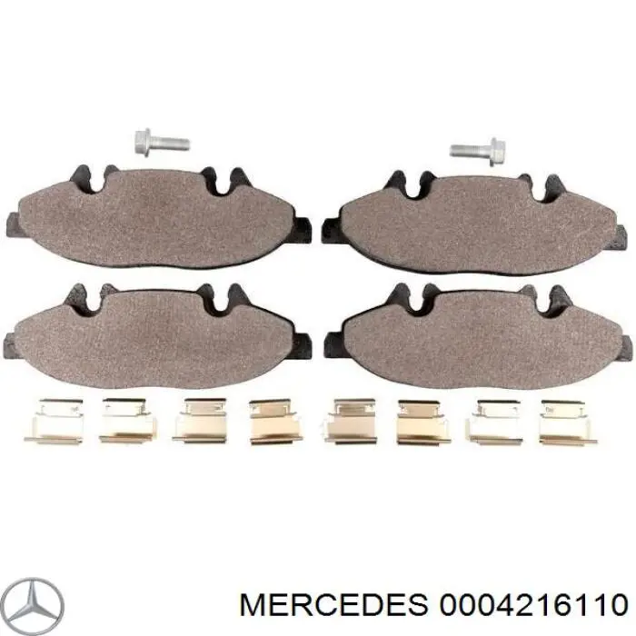 0004216110 Mercedes pastillas de freno delanteras