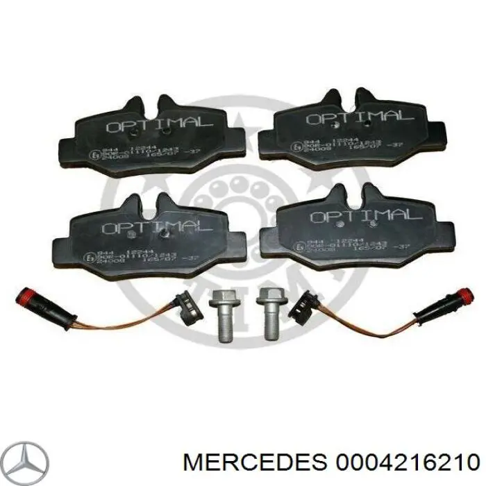 0004216210 Mercedes pastillas de freno traseras