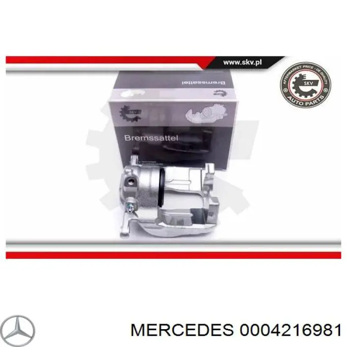 0004216981 Mercedes pinza de freno delantera izquierda