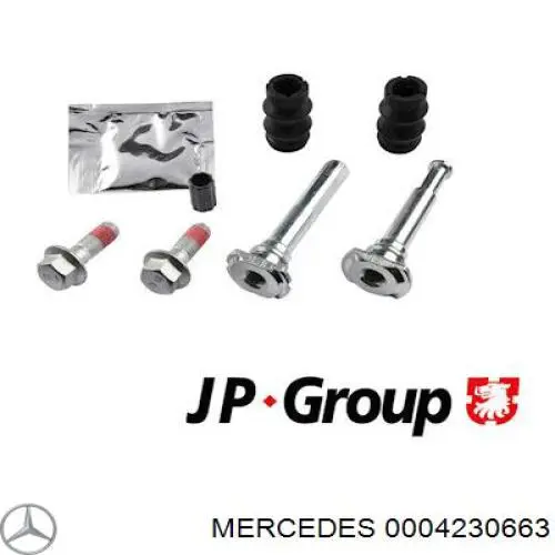 0004230663 Mercedes juego de reparación, pinza de freno trasero