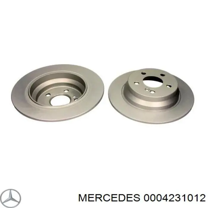 0004231012 Mercedes disco de freno trasero