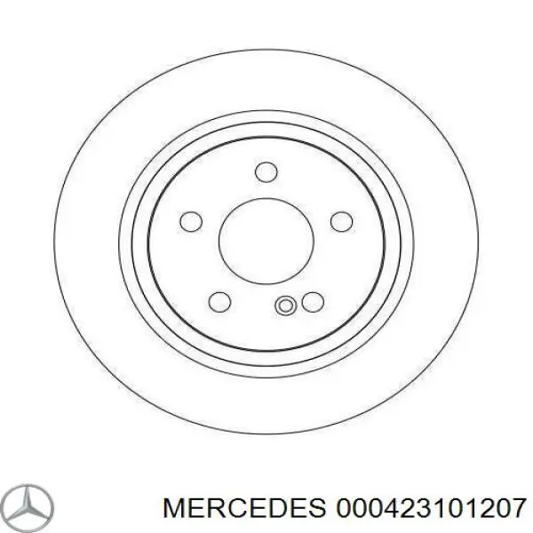 Frenos traseros Mercedes 000423101207