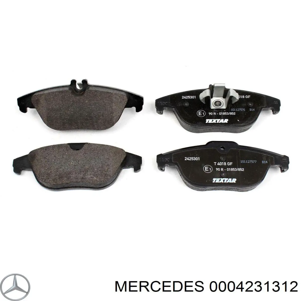 0004231312 Mercedes disco de freno trasero