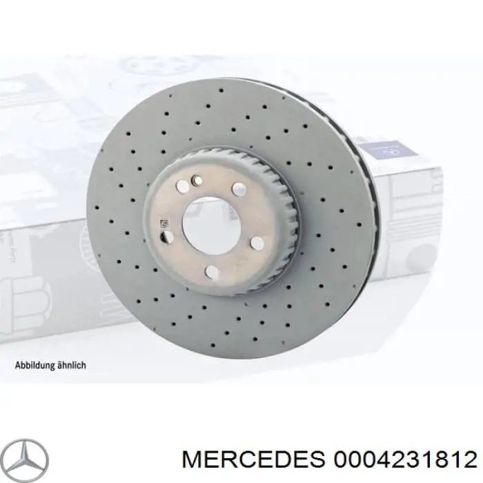 0004231812 Mercedes disco de freno trasero