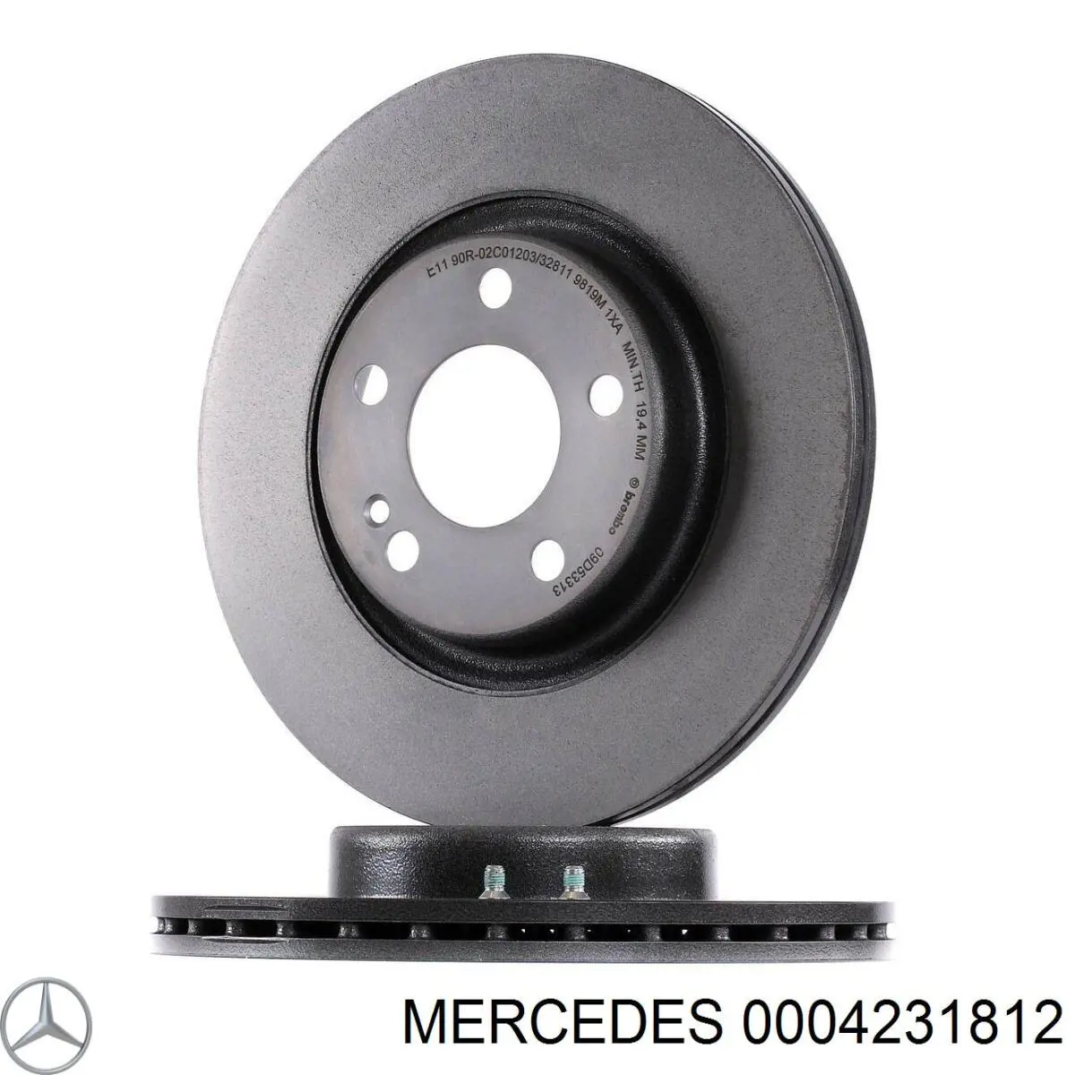 Comprar 0004231812 Mercedes Disco de freno trasero