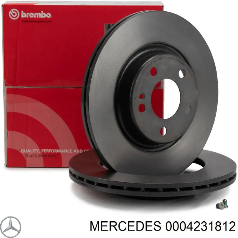 Disco de freno trasero 0004231812 Mercedes