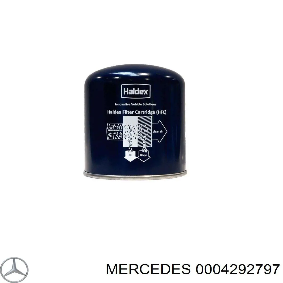 Filtro del desecador de aire (separador de agua y aceite) (camión) 0004292797 Mercedes