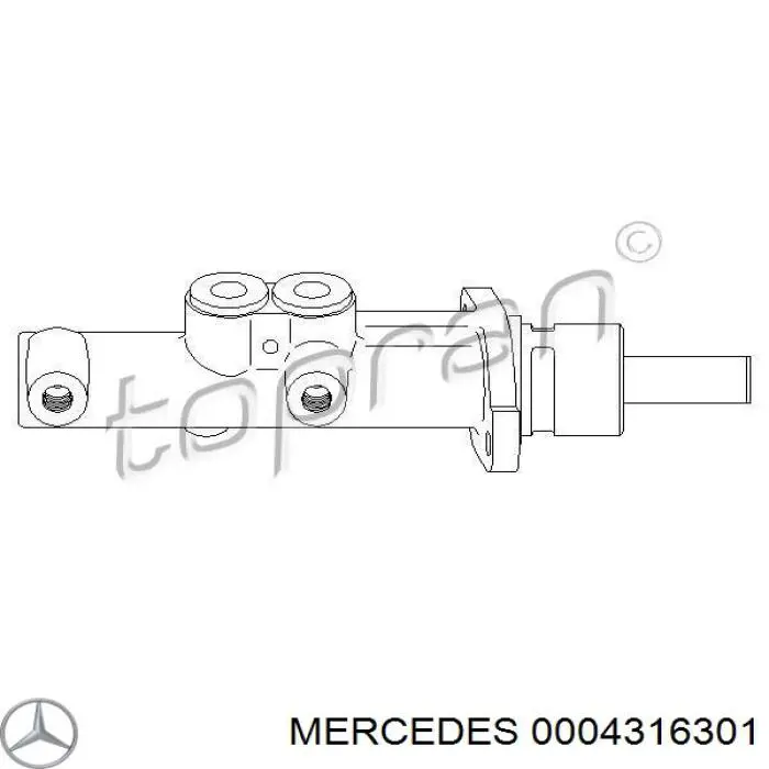 0004316301 Mercedes bomba de freno