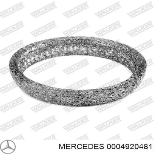 0004920481 Mercedes junta, tubo de escape silenciador