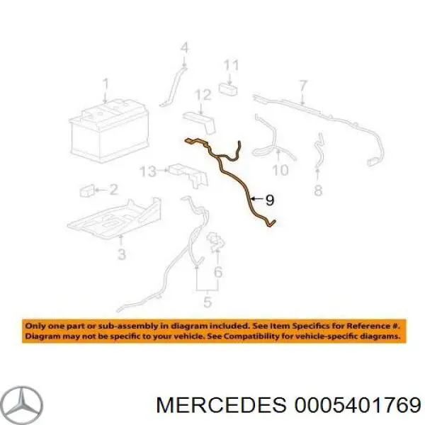 Bloque de conexión de cable positivo para Mercedes E (S210)