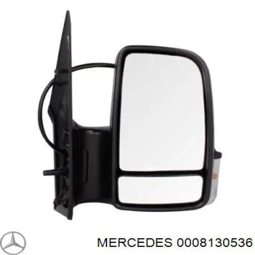 0008130536 Mercedes revestimiento interior del espejo derecho