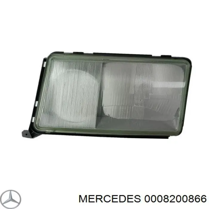 0008200866 Mercedes cristal de faro izquierdo