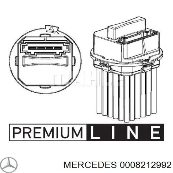 0008212992 Mercedes resitencia, ventilador habitáculo