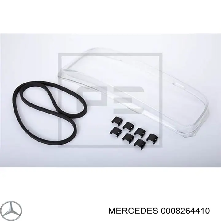 A000826441064 Mercedes cristal de faro izquierdo