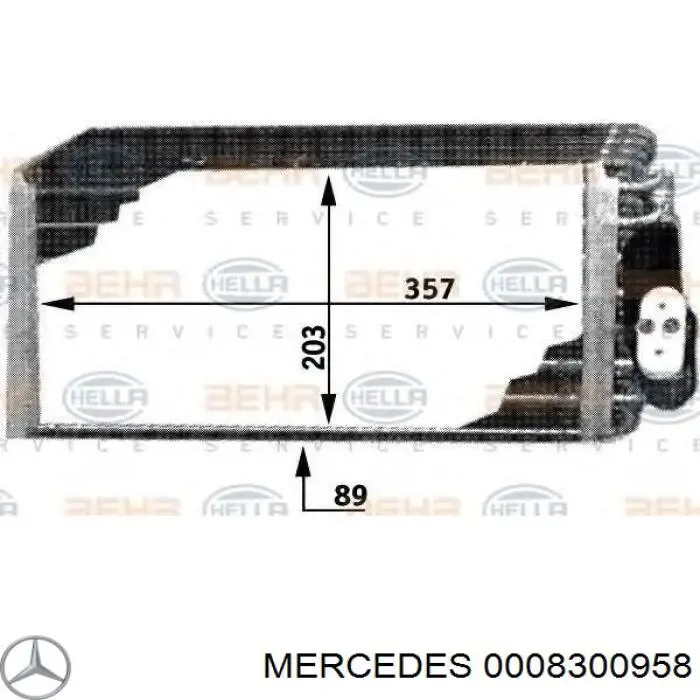 Evaporador de aire acondicionado Mercedes 0008300958 precio, desde 153,82 EUR