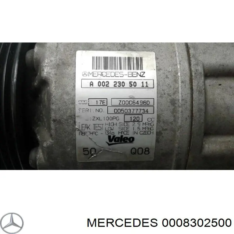 Compresor de ac Mercedes 0008302500