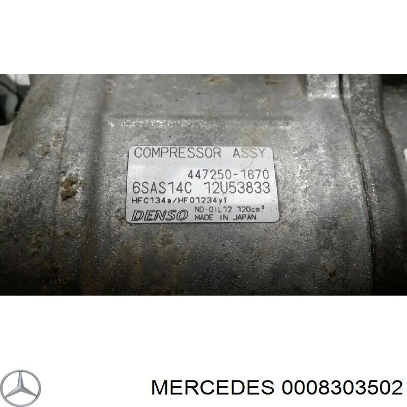 Comprar 0008303502 Mercedes Compresor de aire acondicionado coche