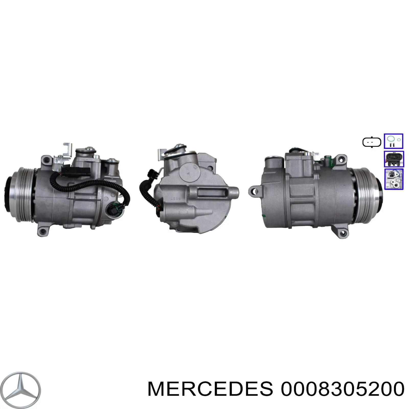 0008305200 Mercedes compresor de aire acondicionado