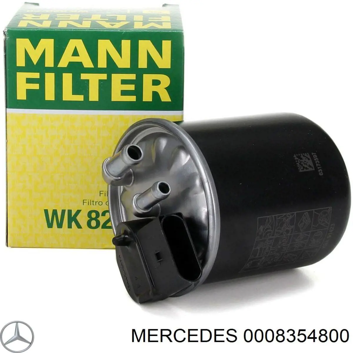 0008354800 Mercedes Filtro antipolen