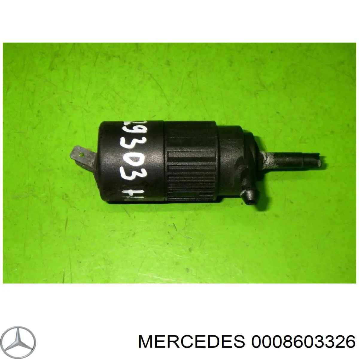 Bomba de agua limpiaparabrisas, delantera Mercedes 0008603326 precio, desde 6,81 EUR