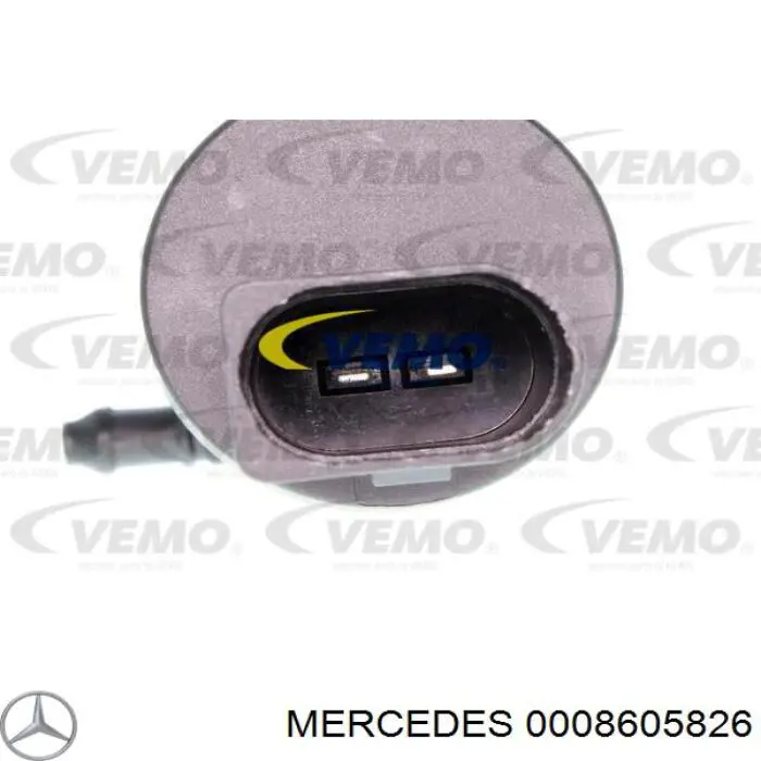 Bomba de agua limpiaparabrisas, delantera Mercedes 0008605826 precio, desde 6,96 EUR