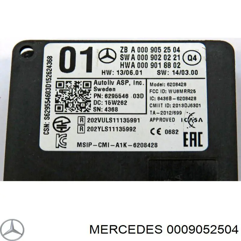 Comprar A000905250428 Mercedes Sensor de ángulo muerto trasero