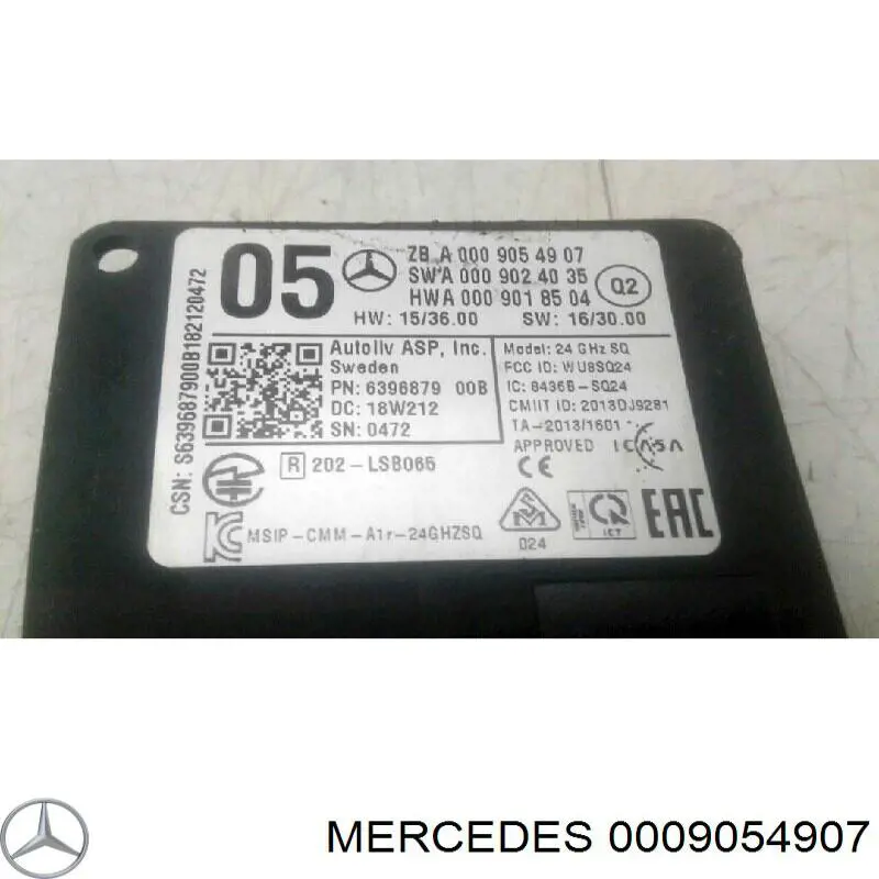 0009054907 Mercedes sensor de distancia por radar