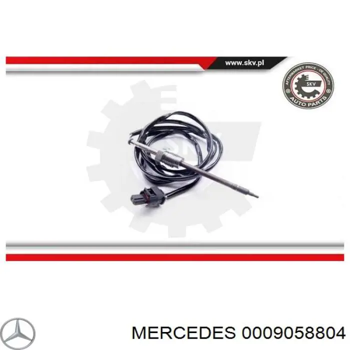 0009058804 Mercedes sensor de temperatura, gas de escape, antes de filtro hollín/partículas
