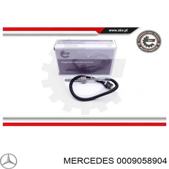 0009058904 Mercedes sensor de temperatura, gas de escape, antes de catalizador