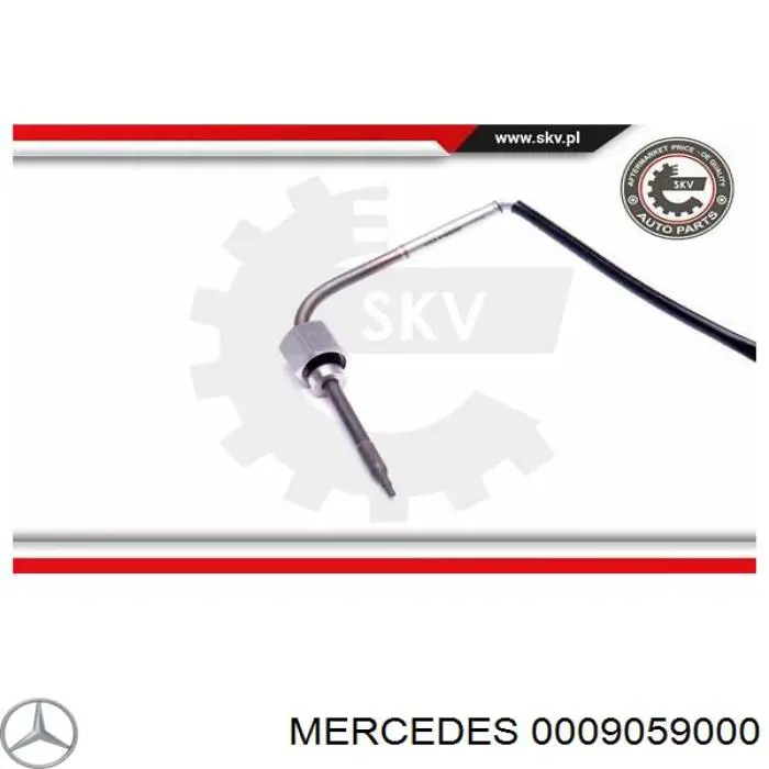 0009059000 Mercedes sensor de temperatura, gas de escape, antes de filtro hollín/partículas