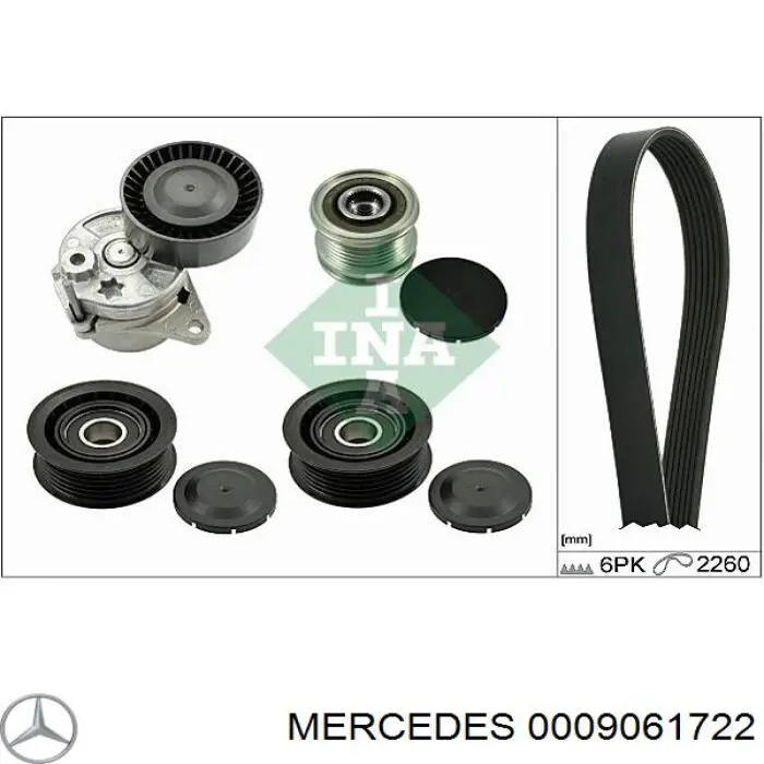 0009061722 Mercedes alternador
