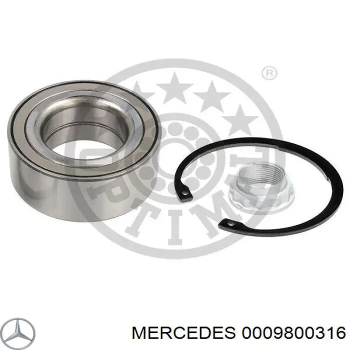 0009800316 Mercedes cojinete de rueda trasero