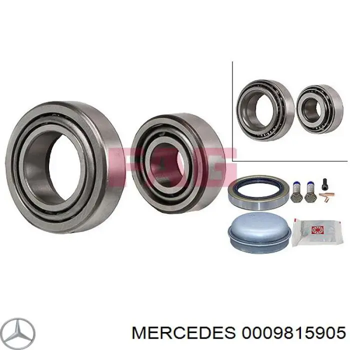 Comprar 0009815905 Mercedes Cojinete exterior del cubo de rueda delantera
