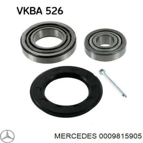 0009815905 Mercedes cojinete externo del cubo de la rueda delantera