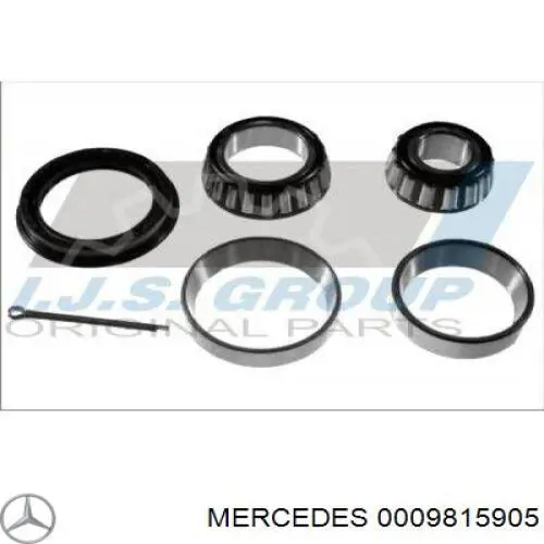 Cojinete exterior del cubo de rueda delantera Mercedes 0009815905 precio, desde 10,56 EUR