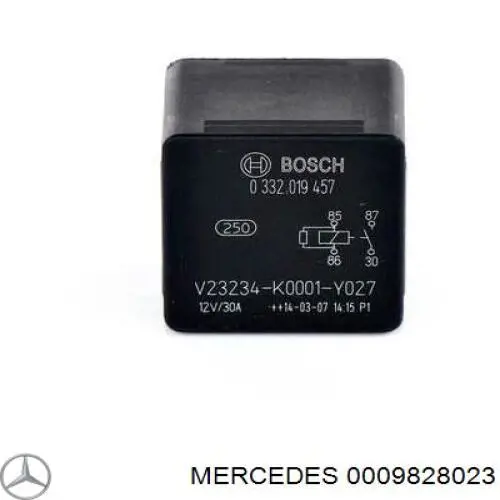 0009828023 Mercedes relé de compresor de suspensión neumática