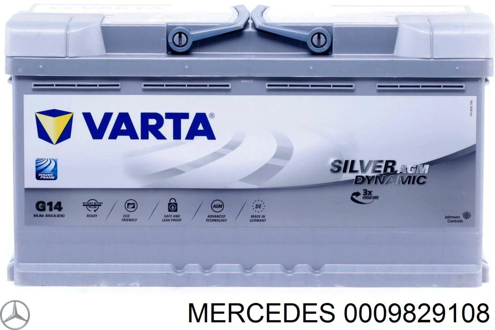 Batería de arranque Mercedes 0009829108 precio, desde 122,24 EUR