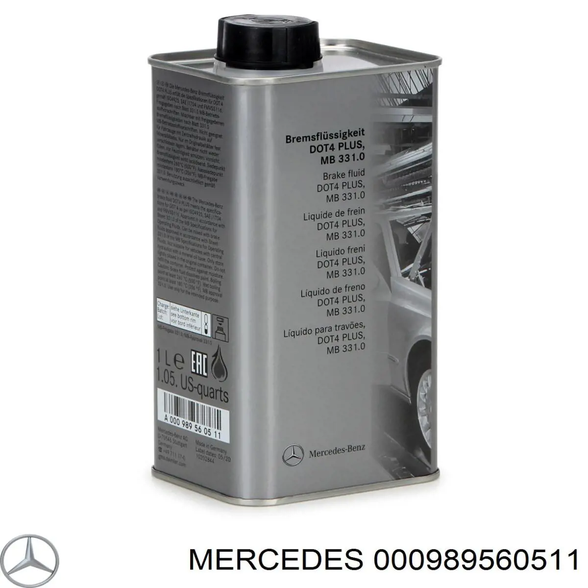 Liquido de frenos 000989560511 Mercedes