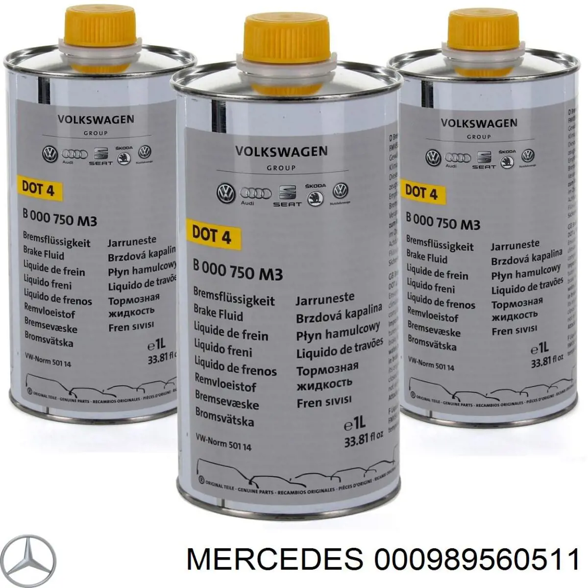 Comprar 000989560511 Mercedes Liquido de frenos