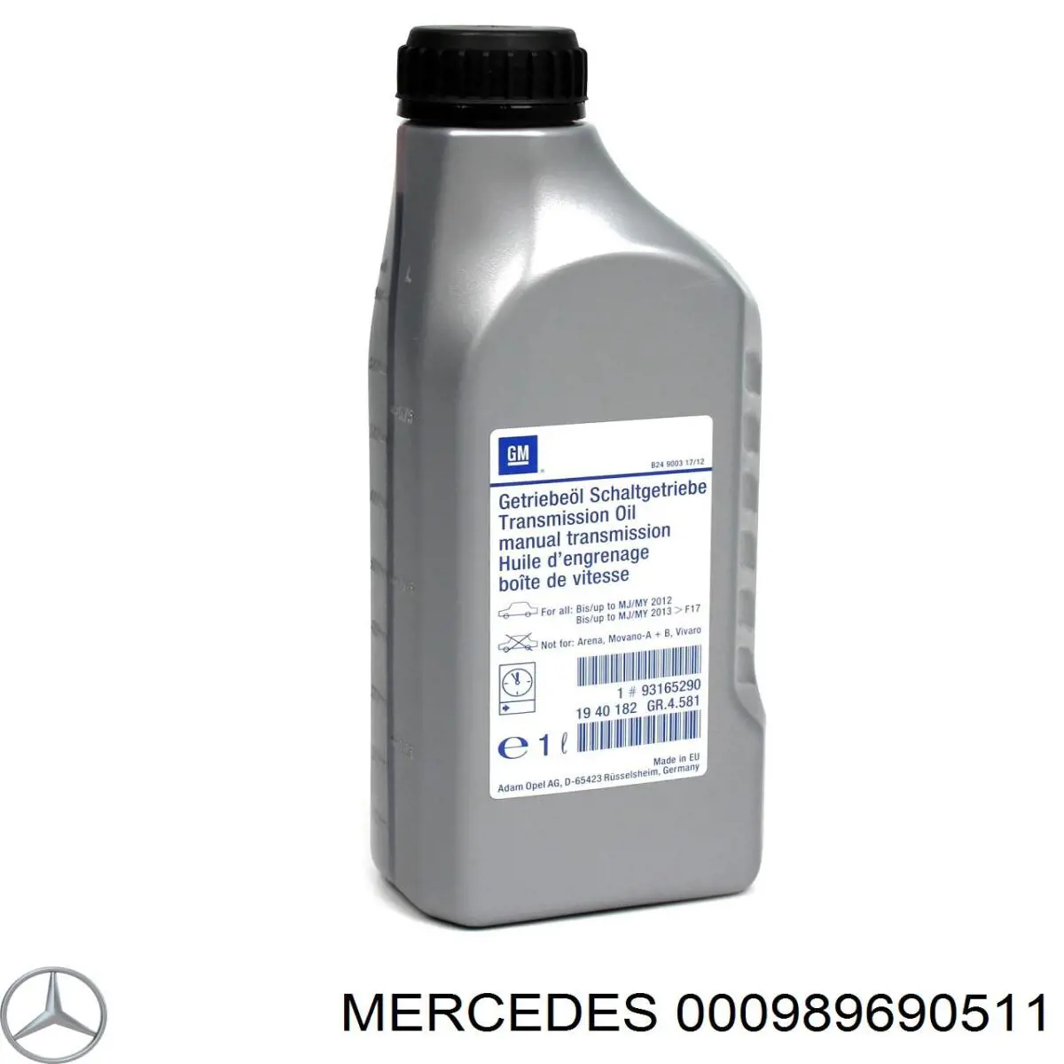 Comprar 000989690511 Mercedes Aceite caja de cambios
