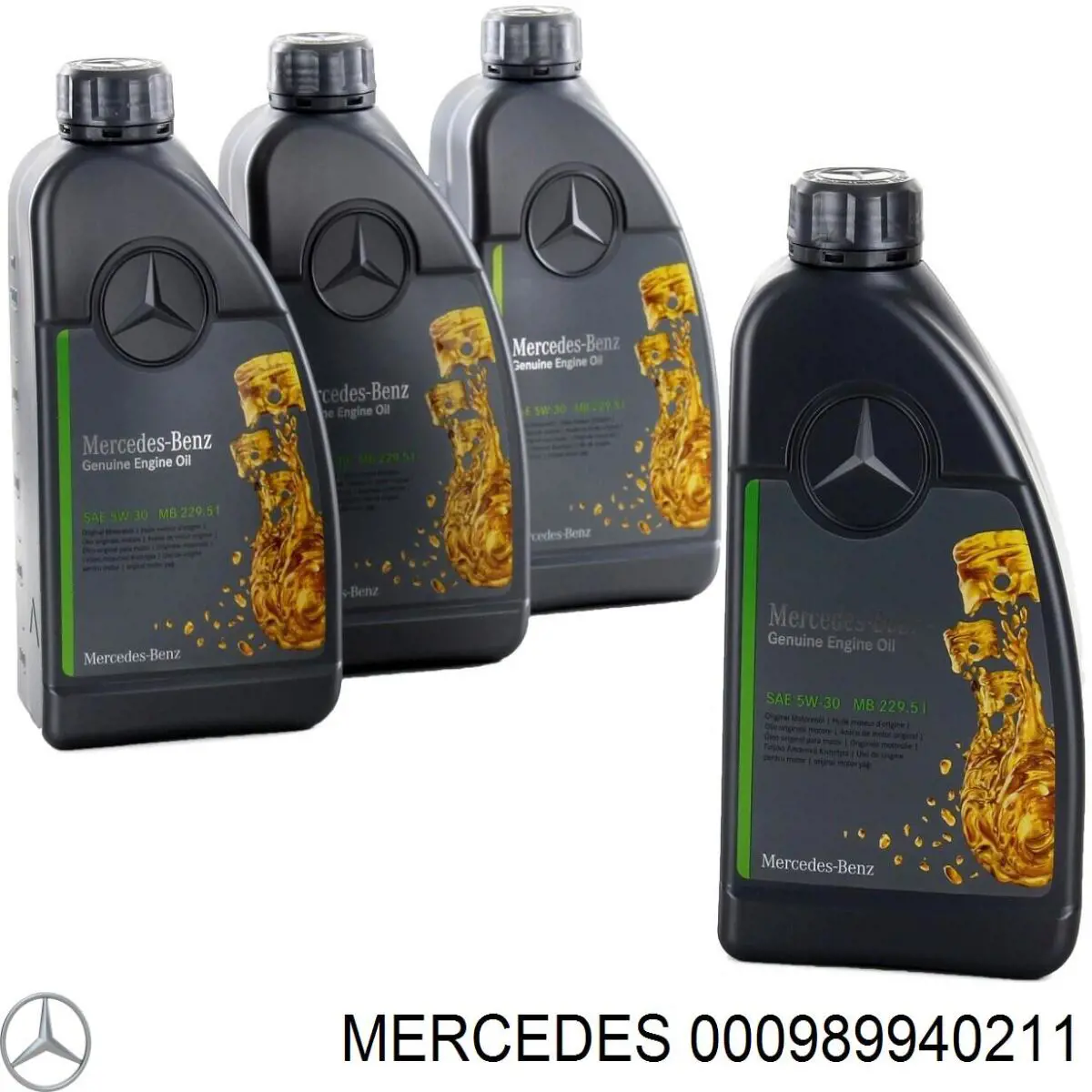 Aceite motor Mercedes 000989940211 precio, desde 15,12 EUR