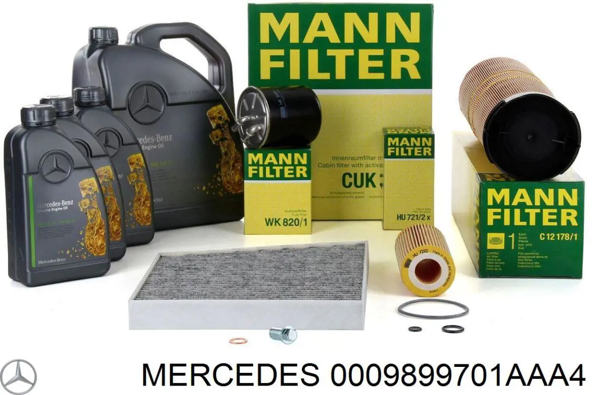 Aceite de motor 0009899701AAA4 Mercedes
