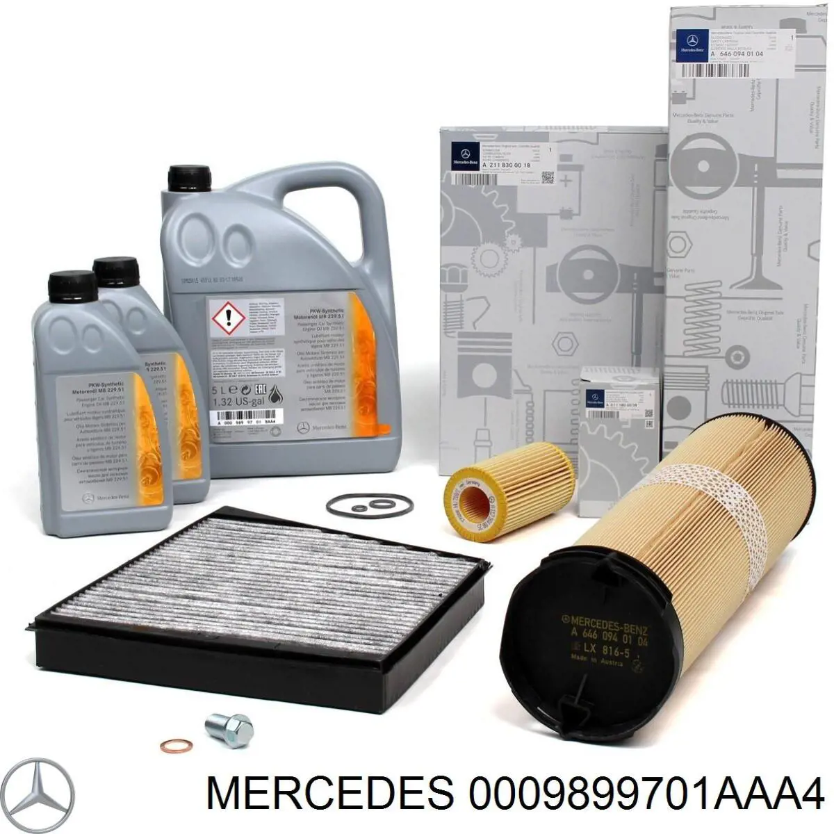 Aceite para motor Mercedes 0009899701AAA4