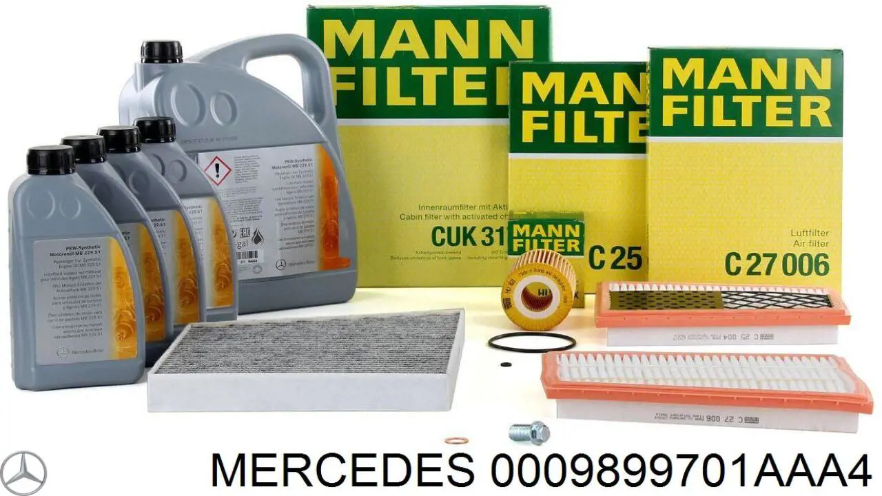 Aceite motor Mercedes 0009899701AAA4 precio, desde 44,53 EUR