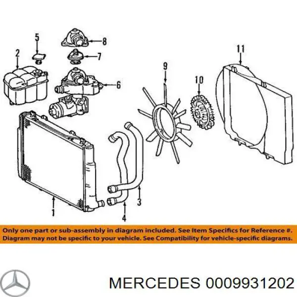 A0009931202 Mercedes Muelle del perno de fijación del colector
