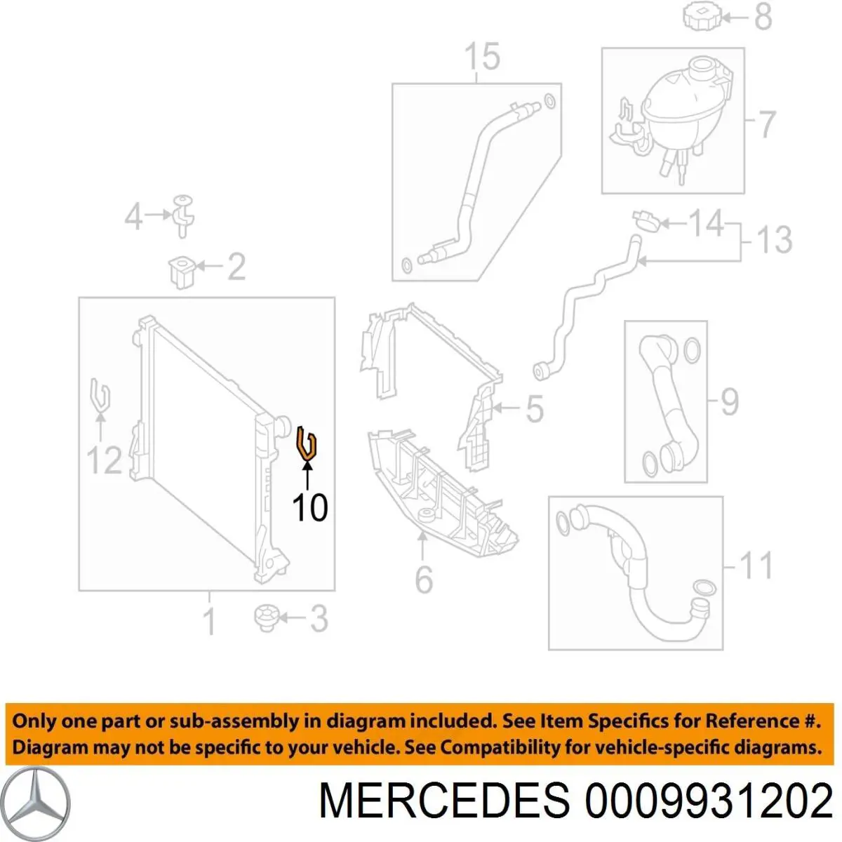 Muelle del perno de fijación del colector Mercedes A0009931202 precio, desde 10,59 EUR