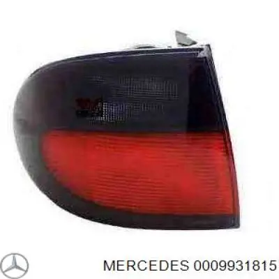 0009931815 Mercedes pieza de fijación, sistema de escape