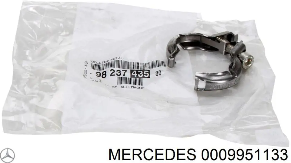 0009951133 Mercedes abrazadera del colector de escape