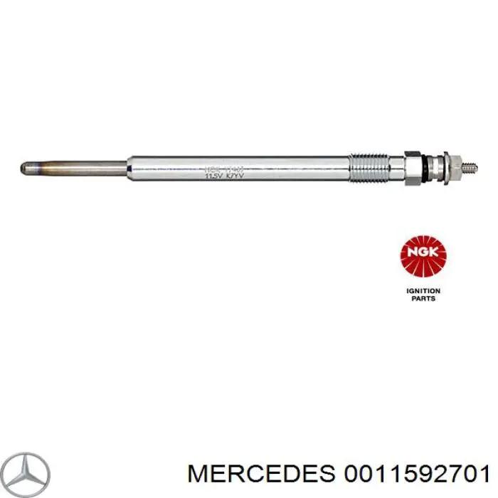 0011592701 Mercedes bujía de precalentamiento